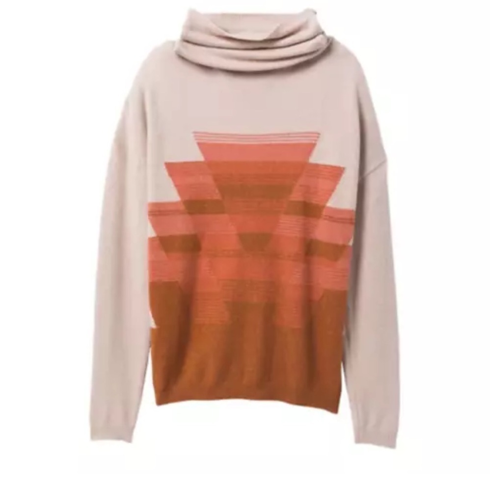 prAna Frosted Pine Cowl Neck Pullover Sweater Size Large NWT